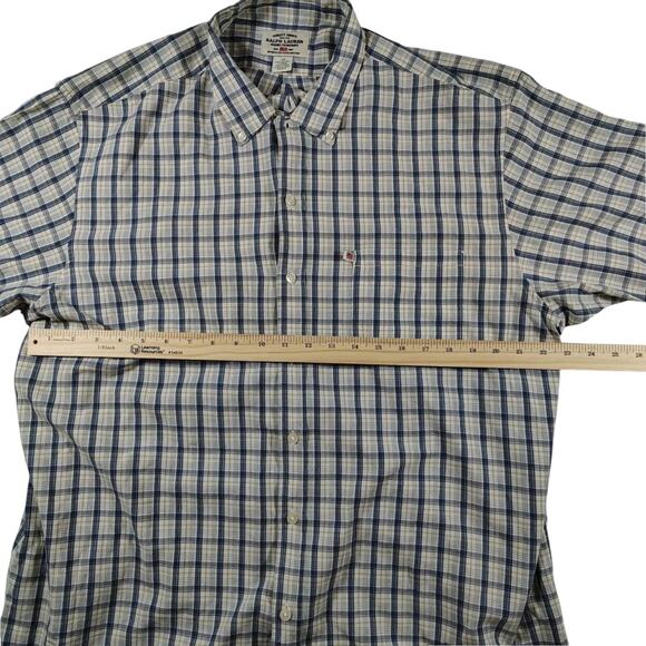 VTG - Y2K - Ralph Lauren Jeans Co. - Men's Plaid Button Up - Size: Large - Picture 7 of 8